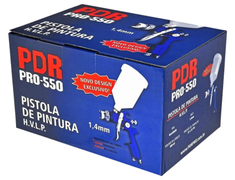 PISTOLA DE PINTURA PRO 550 (HVLP) PDR