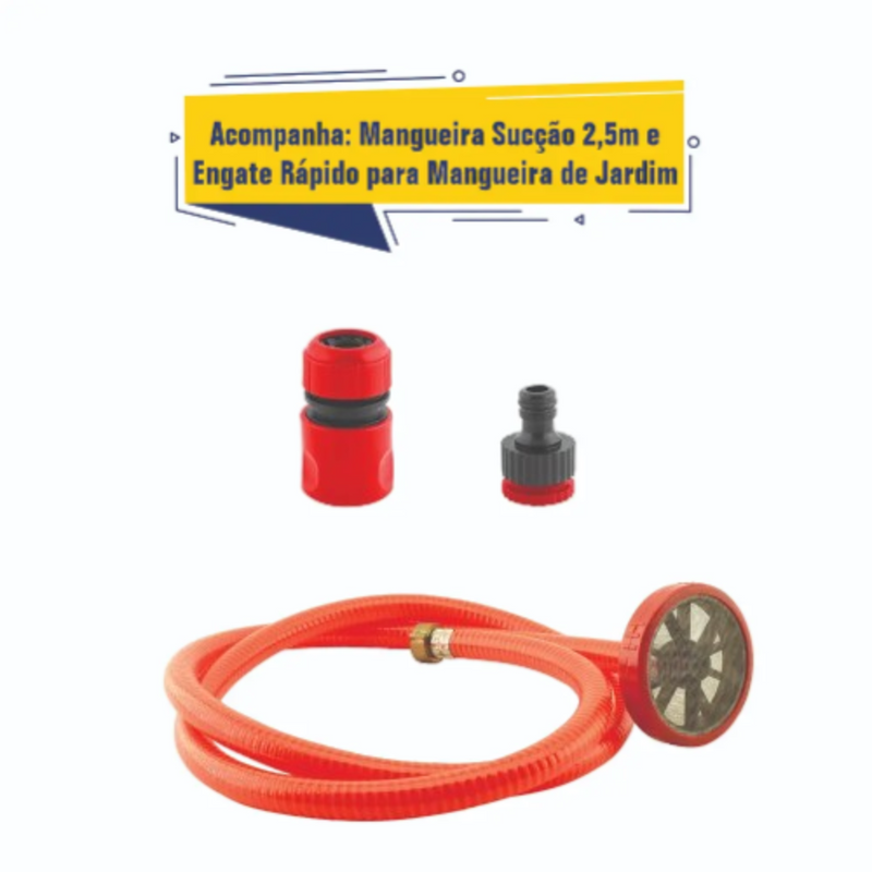 LAVA JATO COM MANGUEIRA 10M LJ14L 1HP 127V CHIAPERINI